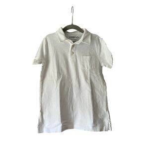 Crewcuts J. Crew Boys' Cotton Pocket Slub Polo Shirt Short Sleeve White Size S